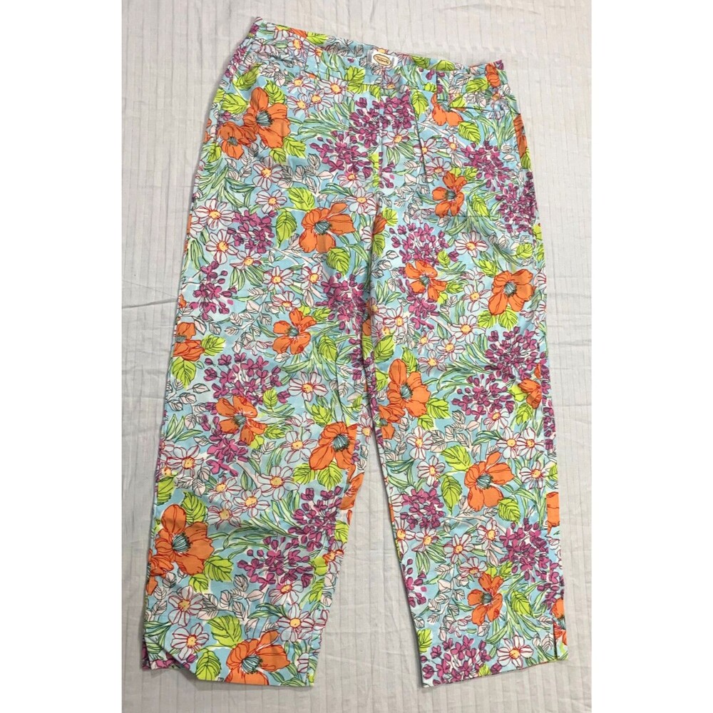 TALBOTS STRETCH WOMENS CAPRIS PANTS SIZE 10